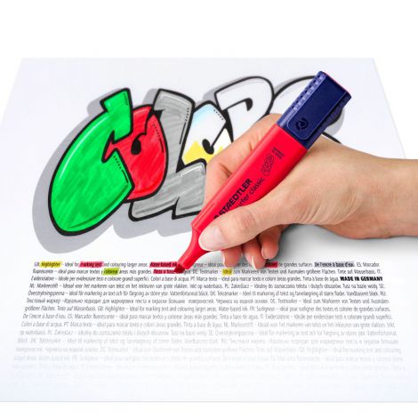 Zakreślacz Staedtler Classic Colors, mocny czerwony - 4