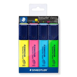 Zakreślacze Staedtler Textsurfer Classic, 4 kolory