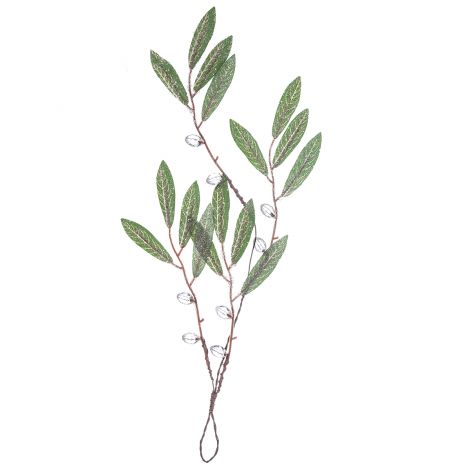 Gałązka Oliwna dpCraft Efekt Lodu z kryształami, 40cm