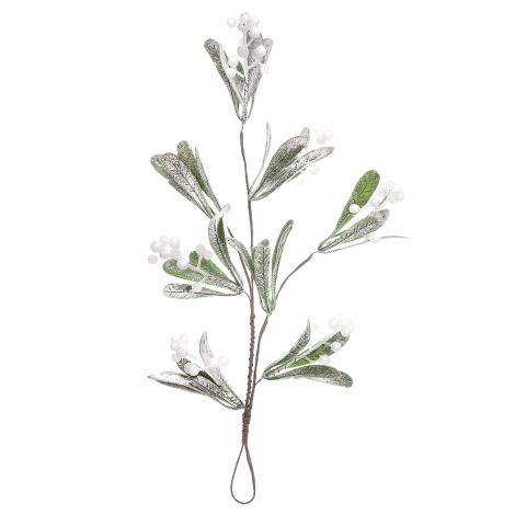 Gałązka dpCraft Szroniona z Jagodami białymi, 30cm
