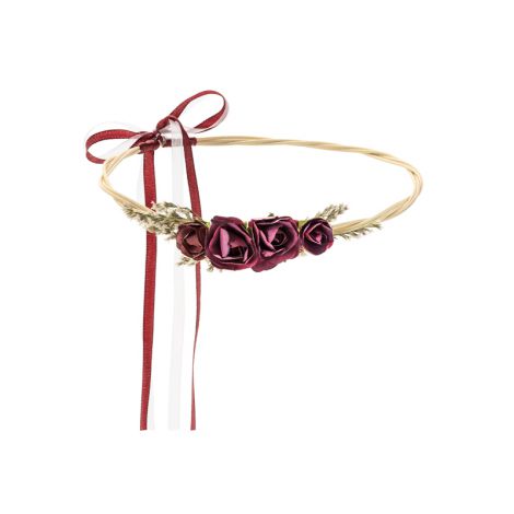 Wianek, bordo, 18 cm
