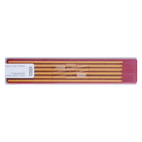 Grafity do ołówków automatycznych Koh-i-Noor Colorama, 2mm, Żółty, 12szt