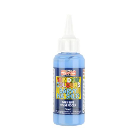 Farba witrażowa Koh-i-Noor, 60 ml, niebieska ciemna