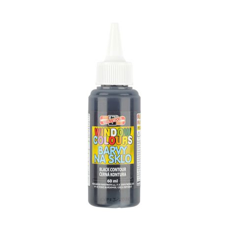 Farba witrażowa Koh-i-Noor, 60 ml, czarna konturówka