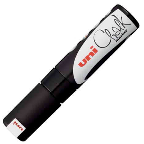 Marker kredowy Uni PWE-8K, czarny