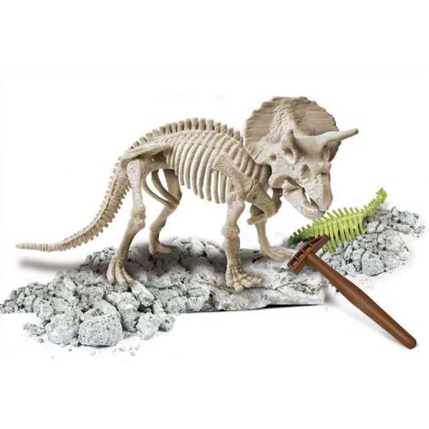 Skamieniałości Clementoni - Triceratops Fluorescencyjny