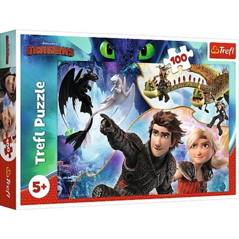 Puzzle Trefl 100el W Krainie Smoków