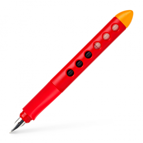 Pióro wieczne Faber-Castell Scribolino dla leworęcznych, Czerwone