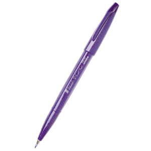 Pisak pędzelkowy Pentel Brush Sign Pen do kaligrafii, Fioletowy
