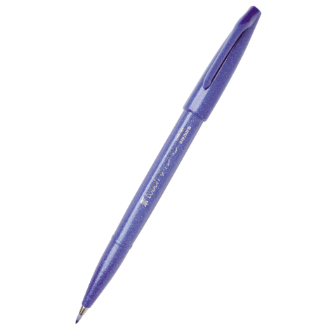 Pisak pędzelkowy Pentel Brush Sign Pen do kaligrafii, Niebieski