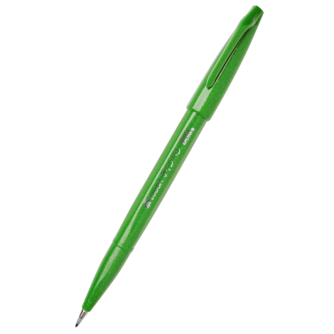 Pisak pędzelkowy Pentel Brush Sign Pen do kaligrafii, Zielony