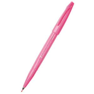 Pisak pędzelkowy Pentel Brush Sign Pen do kaligrafii, Różowy