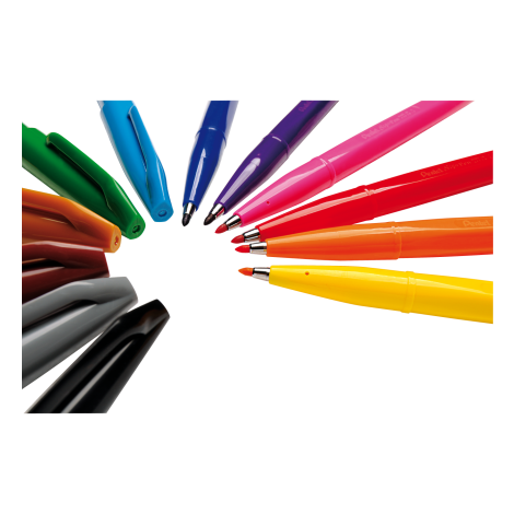 Zestaw pisaków Pentel Sigh Pen z bardzo trwałą końcówką, 4 kolory - 2