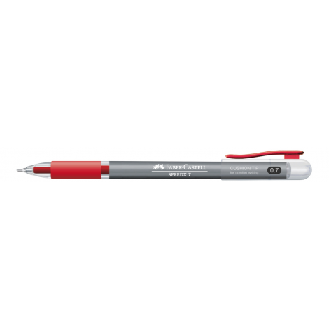 Długopis Faber-Castell Speedx Titanum, 0,7 mm, czerwony - 4