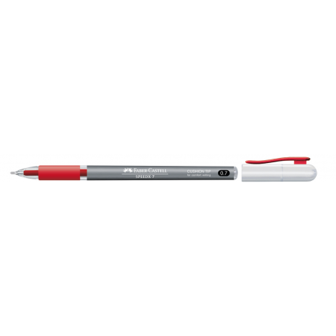Długopis Faber-Castell Speedx Titanum, 0,7 mm, czerwony - 5