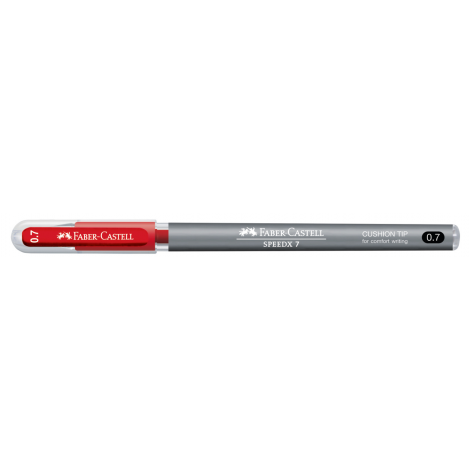 Długopis Faber-Castell Speedx Titanum, 0,7 mm, czerwony