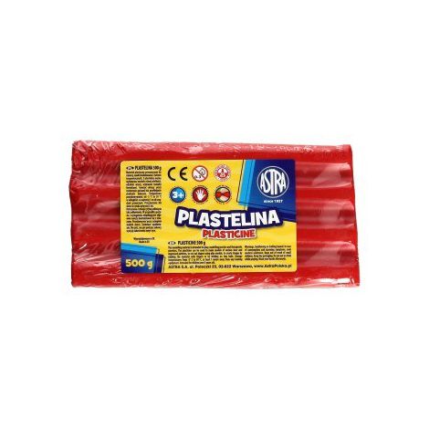 Plastelina Astra, 0.5 kg, jasnoczerwona