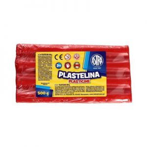 Plastelina Astra, 0.5 kg, jasnoczerwona