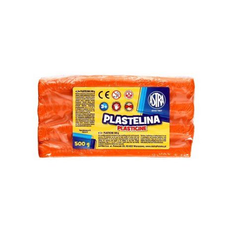 Plastelina Astra, 0.5 kg, pomarańczowa