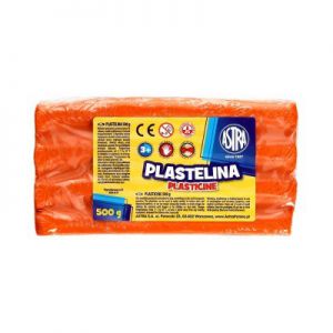 Plastelina Astra, 0.5 kg, pomarańczowa