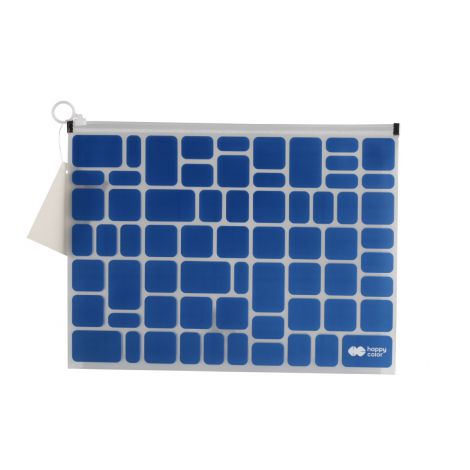 Teczka z suwakiem Happy Color B4 Trend Blue
