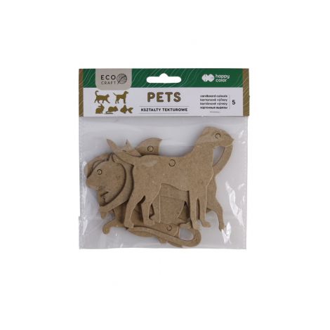 Zestaw kształtów tekturowych Happy Color Pets, 5szt - 2