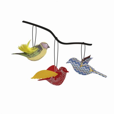 Zestaw kształtów tekturowych Happy Color Birds, 5szt - 3