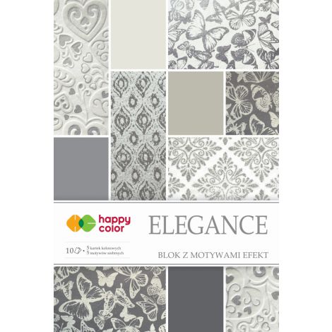 Blok z motywami Happy Color Effect Elegance A4/10/170-220g
