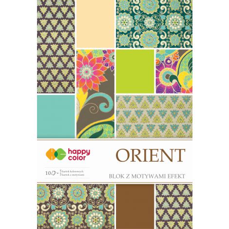 Blok z motywami Happy Color Effect Orient A4/10/170-220g