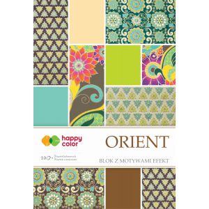 Blok z motywami Happy Color Effect Orient A4/10/170-220g