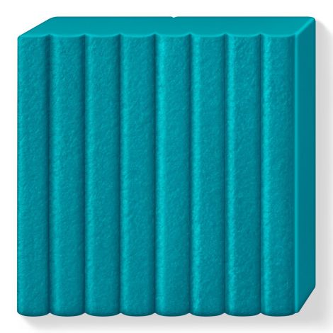 Kostka FIMO leather effect 57g, błękitna laguna , masa termoutwardzalna - 2