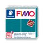 Kostka FIMO leather effect 57g, błękitna laguna , masa termoutwardzalna - 2
