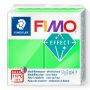 Kostka FIMO leather effect 57g, neon zielony, masa termoutwardzalna - 2
