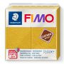 Kostka FIMO leather effect 57g, ochra, masa termoutwardzalna - 2
