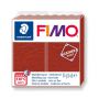 Kostka FIMO leather effect 57g, rdzawy, masa termoutwardzalna - 2