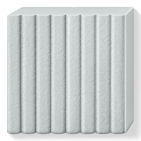 Kostka FIMO leather effect 57g, jasnoszary, masa termoutwardzalna - 2
