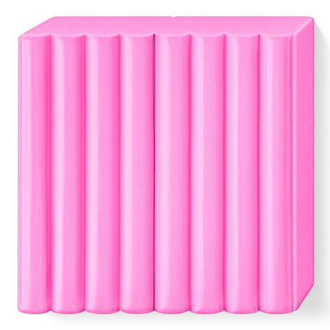 Kostka FIMO leather effect 57g, neon różowy, masa termoutwardzalna - 2