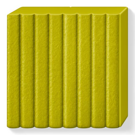Kostka FIMO leather effect 57g, oliwkowy, masa termoutwardzalna - 2