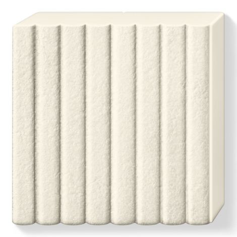 Kostka FIMO leather effect 57g, kremowy, masa termoutwardzalna - 2
