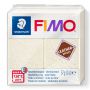 Kostka FIMO leather effect 57g, kremowy, masa termoutwardzalna - 2