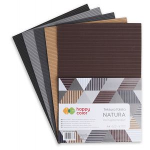 Tektura falista NATURA A4/5 5 kolorów