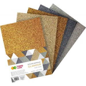 Arkusze piankowe Happy Color Brokat Glamour A4/5