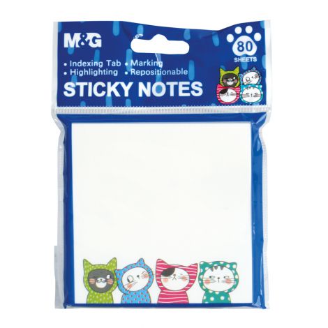Karteczki samoprzylepne M&G So Many Cats, 76x76mm, 100szt