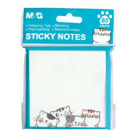 Karteczki samoprzylepne M&G So Many Cats, 76x76mm, 100szt - 2