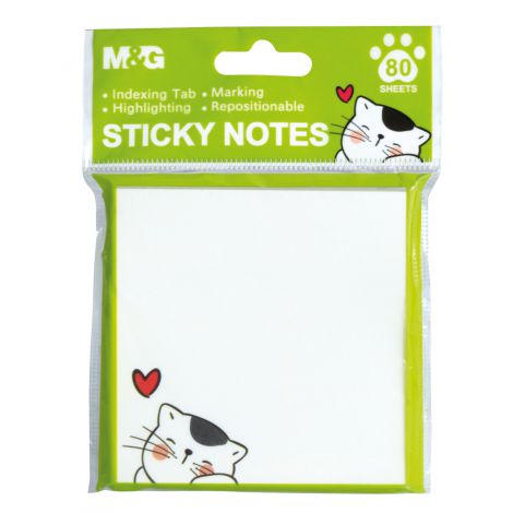 Karteczki samoprzylepne M&G So Many Cats, 76x76mm, 100szt - 4