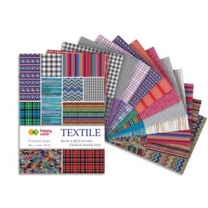 Blok z motywami Happy Color Textile A4/15/80g