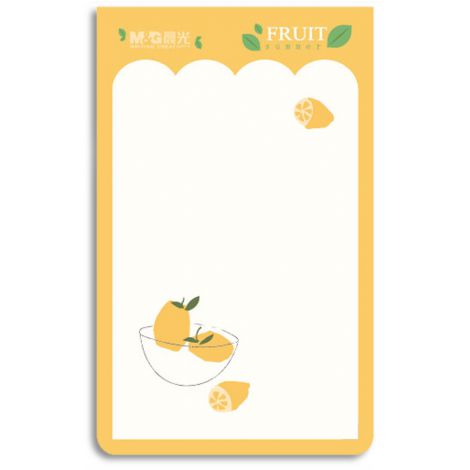 Karteczki samoprzylepne M&G Summer Fruit, 76x76mm, 60szt - 4