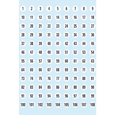 Naklejka Cyfry 1 - 540