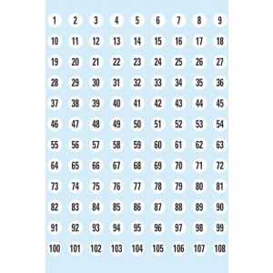 Naklejka Cyfry 1 - 540