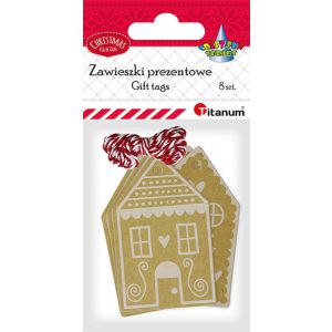 Zawieszki prezentowe Hasta Świąteczne, 8 sztuk